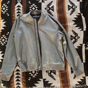 Green Everlane Bomber Jacket